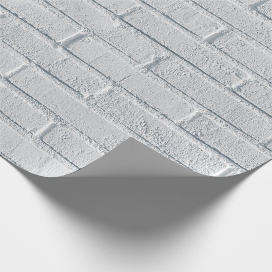 Witte stenen wandstenen patroon cadeaupapier (Hoek)