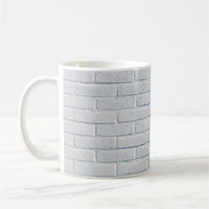 Witte stenen wandstenen patroon koffiemok