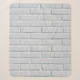 Witte stenen wandstenen patroon sherpa deken