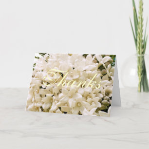 Witte Stephanotis Bloemige Bedankbriefjes Bedankkaart
