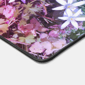 Witte ster bloem Desk Mat (Hoek)