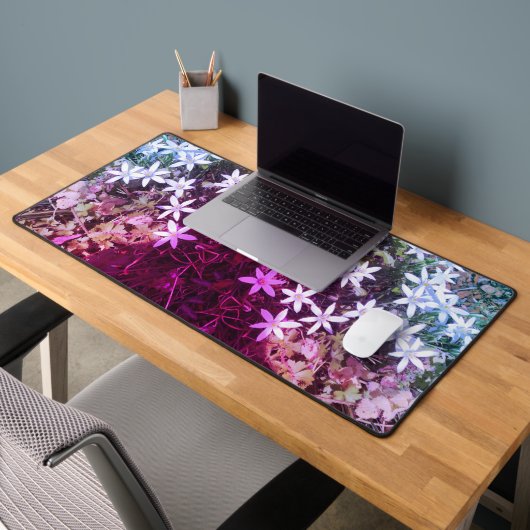 Witte ster bloem Desk Mat (Kantoor 2)