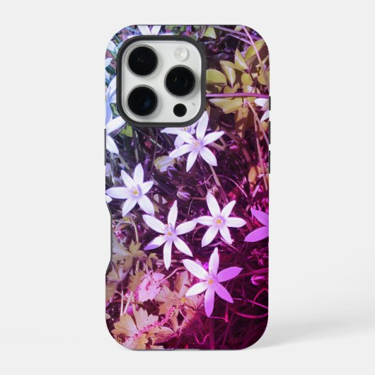 Witte ster bloem iPhone case Hoesje (Achterkant)