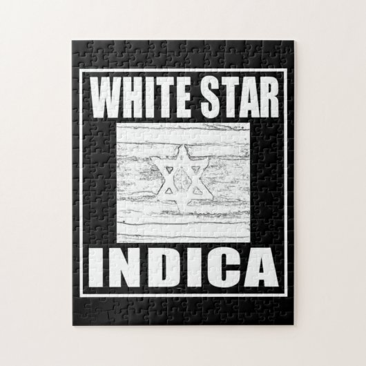 WITTE STER INDICA LEGPUZZEL (Verticaal)