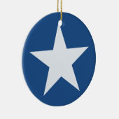 witte ster keramisch ornament (Rechts)