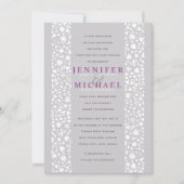 WITTE STER MUUR Joodse bruiloft uitnodiging (Voorkant)