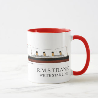 witte ster titanic mok