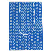 Witte ster van David Hannukah Medium Cadeauzakje (Achterkant)