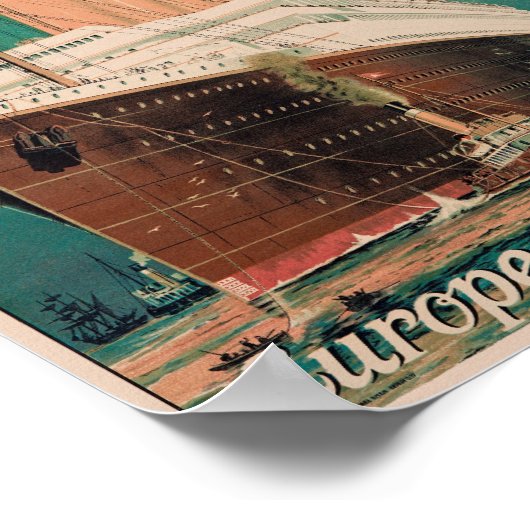 Witte Sterlijn Vintage Poster 1914 (Hoek)