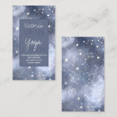 Witte sterren constellatie grijze blauwe nebula yo visitekaartje (Voorkant / Achterkant)
