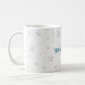 Witte sterren fonkelen koffiemok (Links)