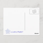 Witte sterren in blauw op rood patriottisch briefkaart (Achterkant)