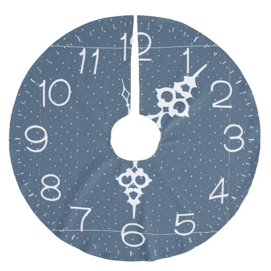 Witte sterren klok kerstboom rok (Voorkant)