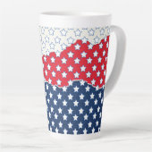 Witte sterren latte mok (Rechterhoek)