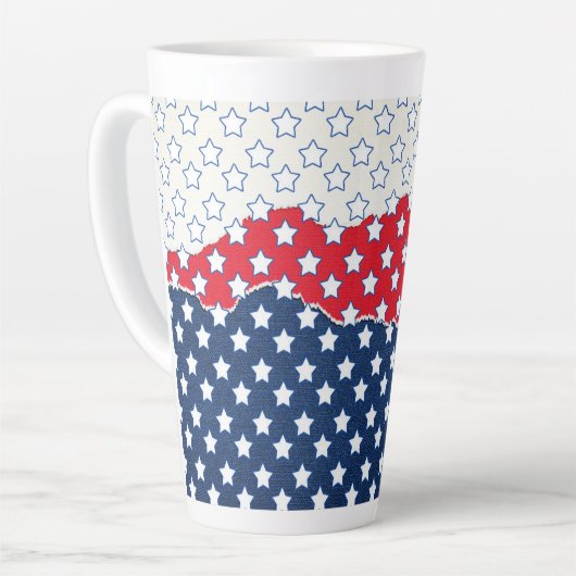 Witte sterren latte mok (Linkerhoek)