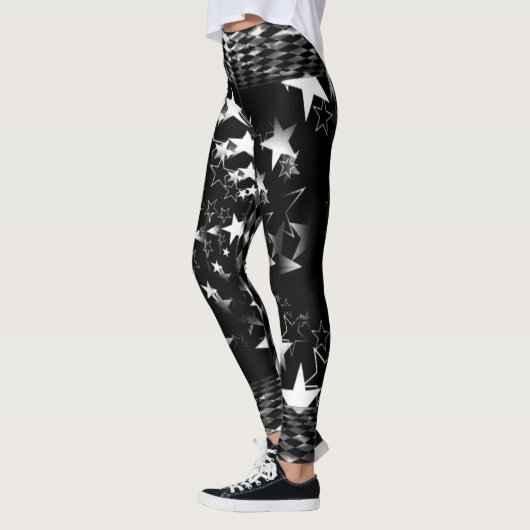 Witte sterren leggings (Links)