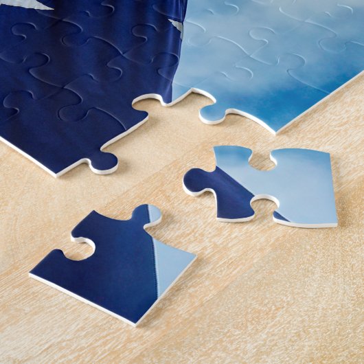 Witte Sterren Legpuzzel (Zijkant)