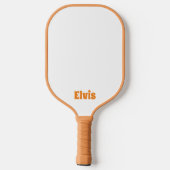 Witte sterren met oranje achtergrond - Personalise Pickleball Paddle (Achterkant)