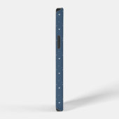 Witte sterren op blauw iPhone hoesje (Rechterkant)
