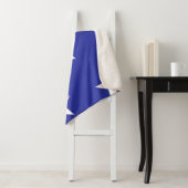 Witte sterren op blauw sherpa deken (In situ)