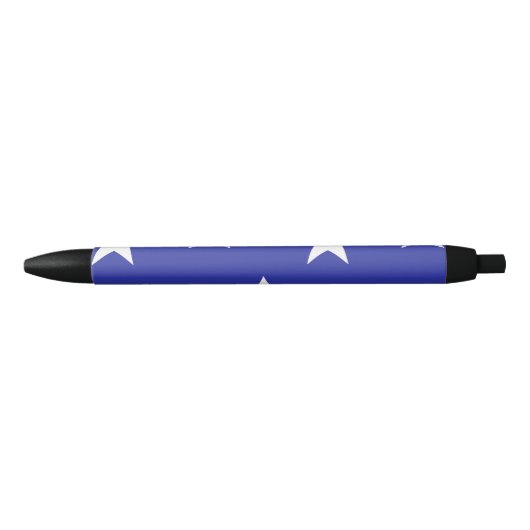 Witte sterren op blauw zwarte inkt pen (Voorkant)