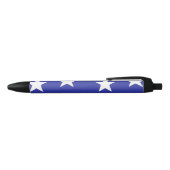Witte sterren op blauw zwarte inkt pen (Bovenkant)