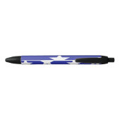 Witte sterren op blauw zwarte inkt pen (Achterkant)