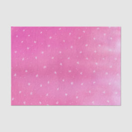 Witte sterren op blended pink tissue papier