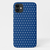 witte sterren op marineblauw Case-Mate iPhone case (Achterkant)