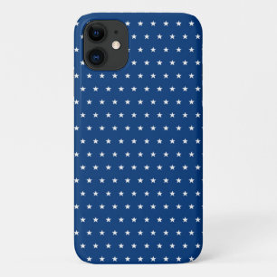 witte sterren op marineblauw Case-Mate iPhone case