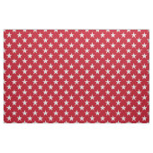 Witte sterren op rode achtergrondverbinding stof (Yard (91,4 cm))