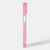 Witte sterren op roze Case-Mate iPhone case (Achterkant / Rechts)
