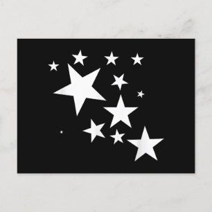 Witte Sterren Star-Pattern-Design Kostuum Gift Briefkaart