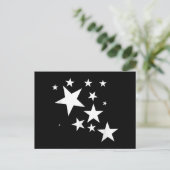 Witte Sterren Star-Pattern-Design Kostuum Gift Briefkaart (Staand voorkant)