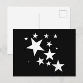 Witte Sterren Star-Pattern-Design Kostuum Gift Briefkaart (Voorkant / Achterkant)