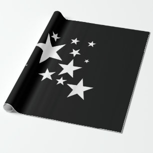 Witte Sterren Star-Pattern-Design Kostuum Gift Cadeaupapier