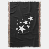 Witte Sterren Star-Pattern-Design Kostuum Gift Deken (Voorkant Verticaal)
