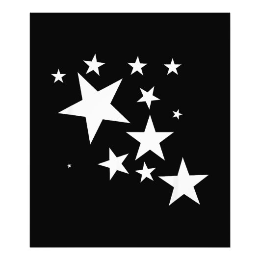 Witte Sterren Star-Pattern-Design Kostuum Gift Foto Afdruk (Voorkant)