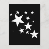Witte Sterren Star-Pattern-Design Kostuum Gift Informatiekaartje (Achterkant)