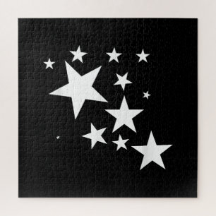Witte Sterren Star-Pattern-Design Kostuum Gift Legpuzzel