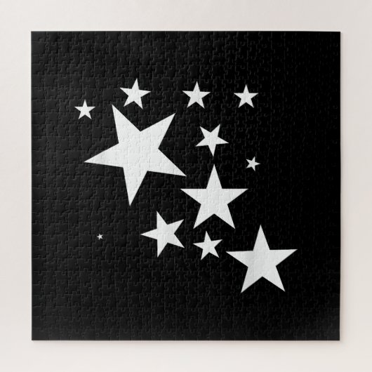 Witte Sterren Star-Pattern-Design Kostuum Gift Legpuzzel (Verticaal)