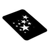 Witte Sterren Star-Pattern-Design Kostuum Gift Magneet (Rechterzijde)