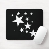 Witte Sterren Star-Pattern-Design Kostuum Gift Muismat (Met muis)