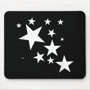 Witte Sterren Star-Pattern-Design Kostuum Gift Muismat