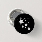 Witte Sterren Star-Pattern-Design Kostuum Gift Ronde Button 3,2 Cm (Voorkant /achterkant)