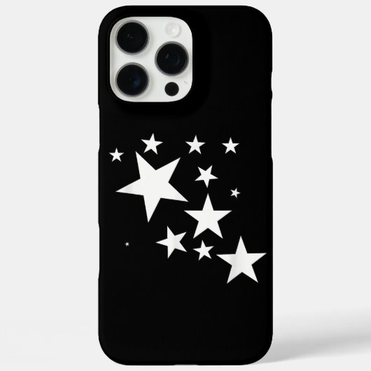 Witte sterren ster-patroon-ontwerp kostuum cadeau Case-Mate iPhone case (Achterkant)