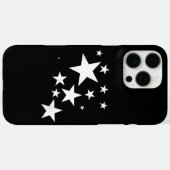 Witte sterren ster-patroon-ontwerp kostuum cadeau Case-Mate iPhone case (Achterkant (horizontaal))