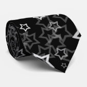 Witte sterren stropdas (Opgerold)