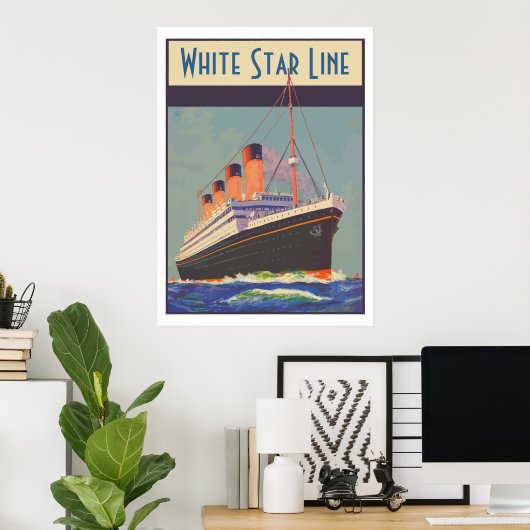 Witte sterren (Titanic) Poster (Thuiskantoor)