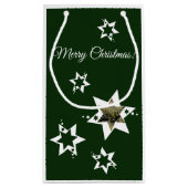 Witte Sterren Tuinservice Foto Prettig Kerstfeest Klein Cadeauzakje (Achterkant)